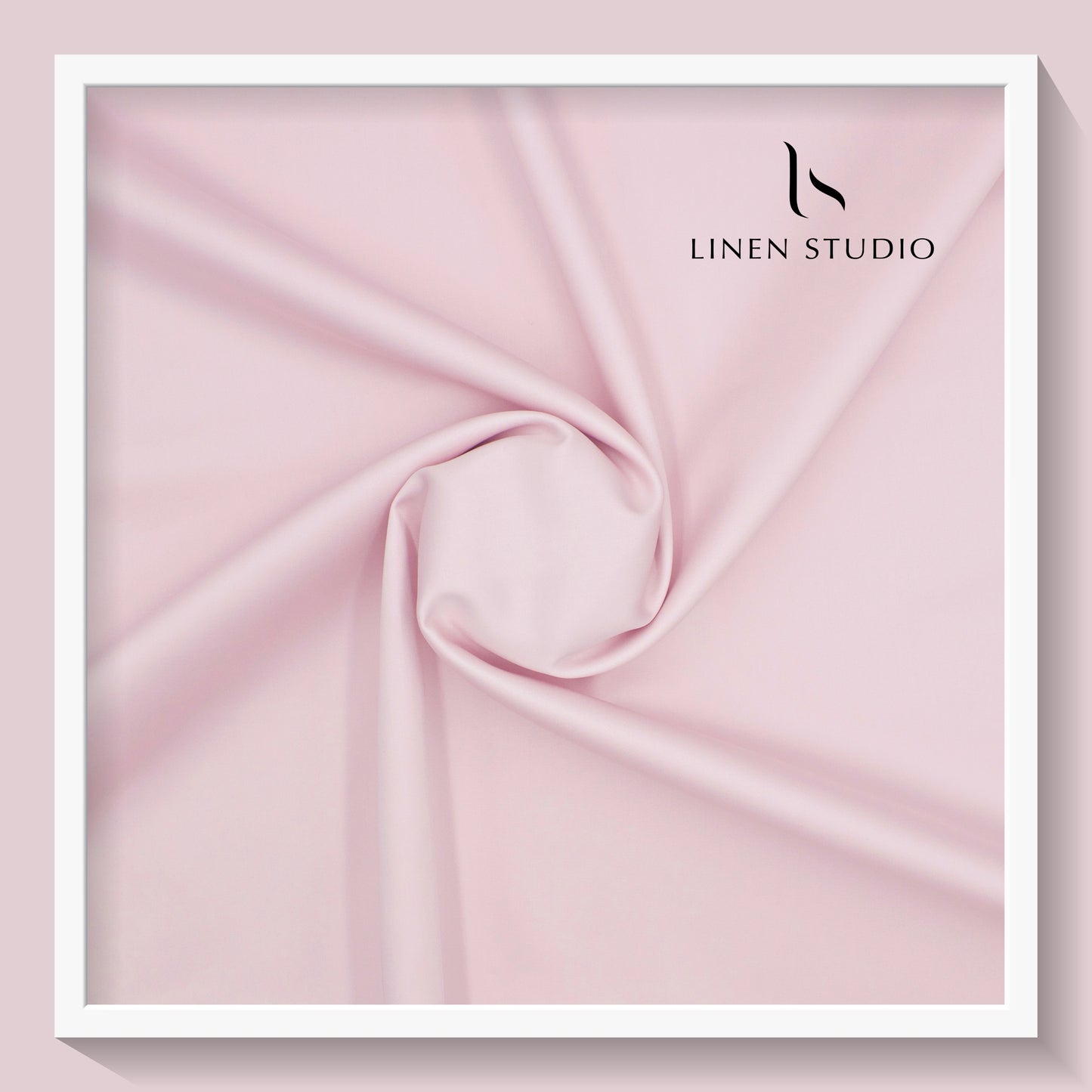 Luthai 100% Cotton Luxesatin Shirting  - Pastel Pink