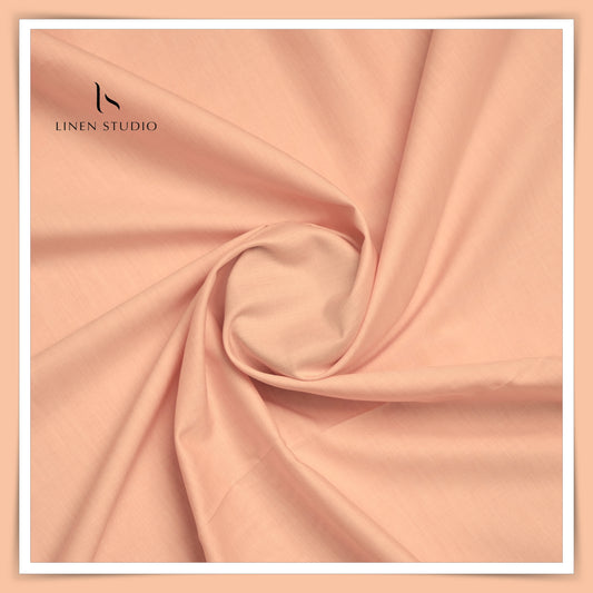 Luthai Supima Cotton Shirting - Khadi Peach