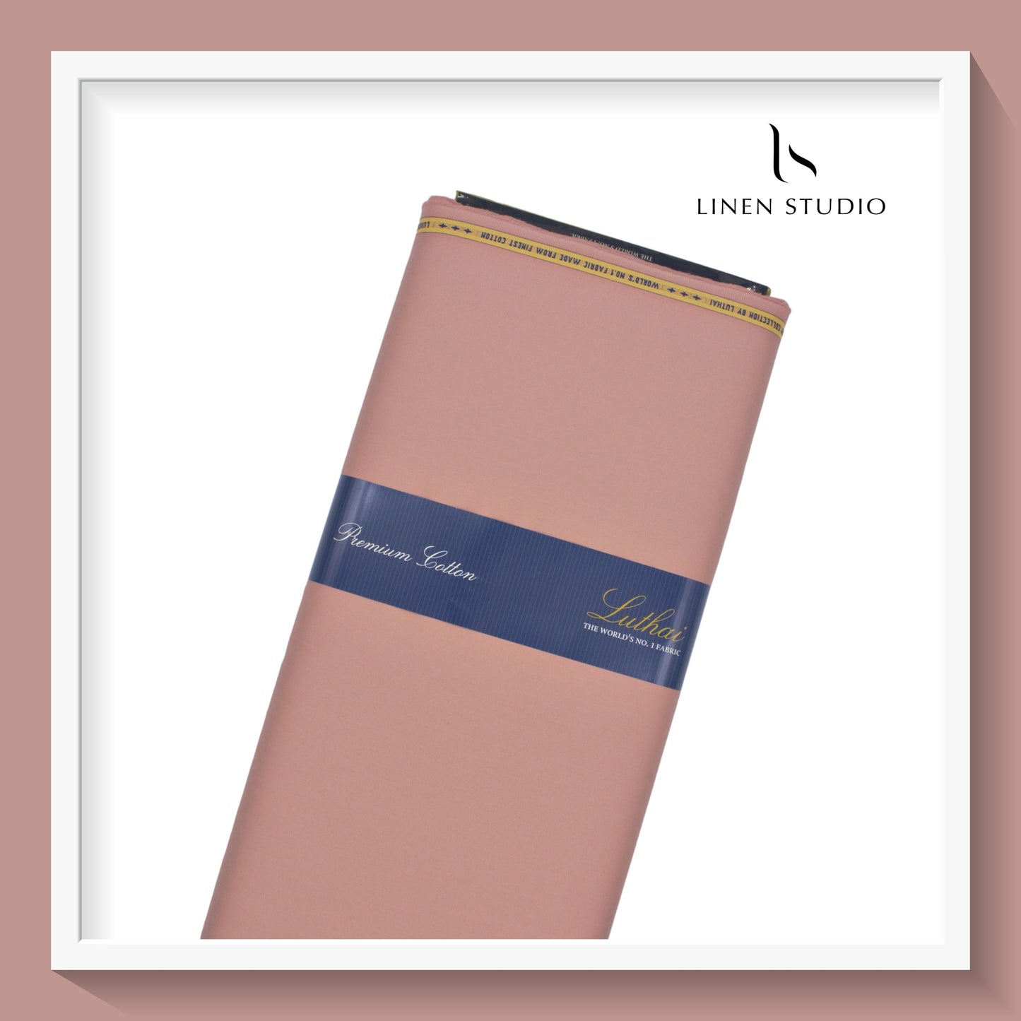 Luthai 100% Cotton Luxesatin Shirting  - Champagne