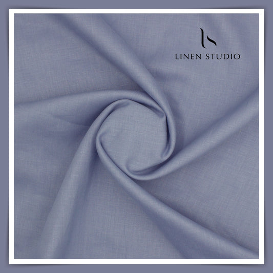 Premium Linen Suiting - Linen Vogue (Purplish Blue)