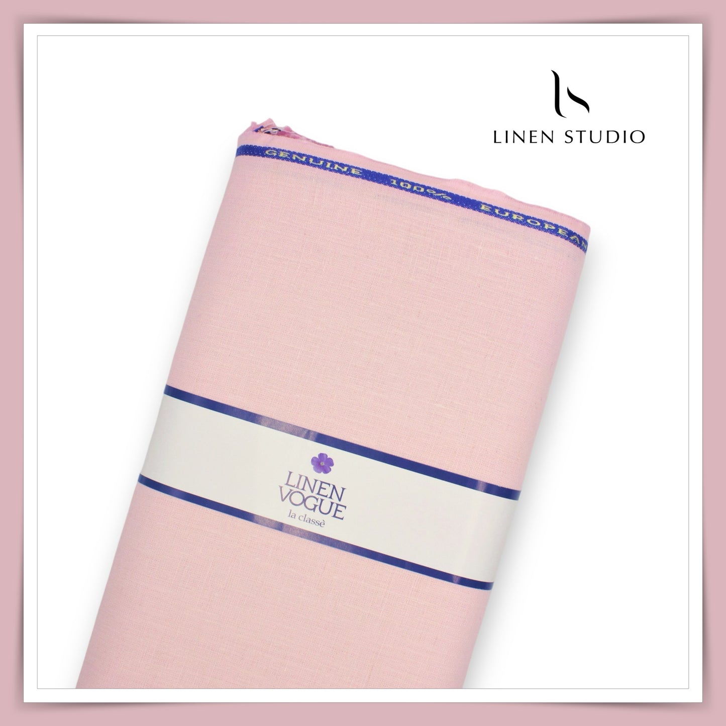 Premium Linen Suiting - Linen Vogue (Pink)