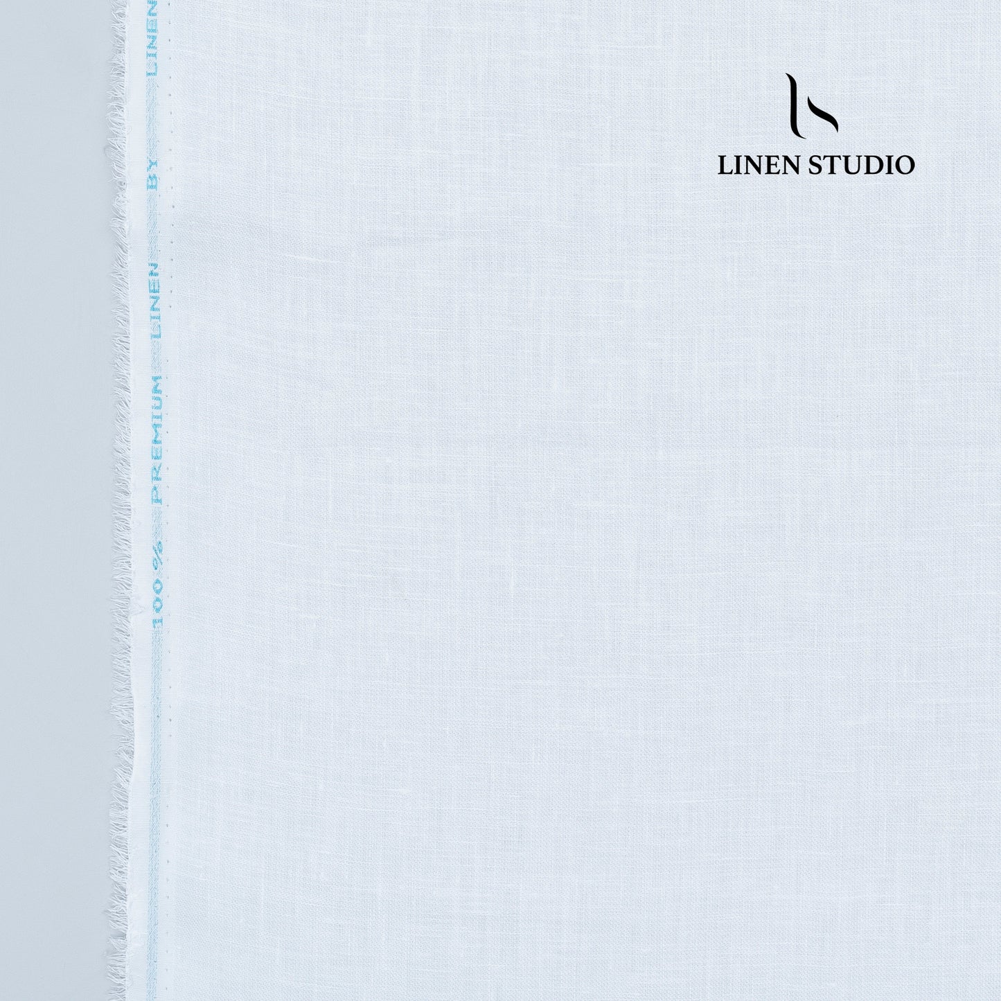 Linen Fiesta 60 Lea Plain Shirting - White