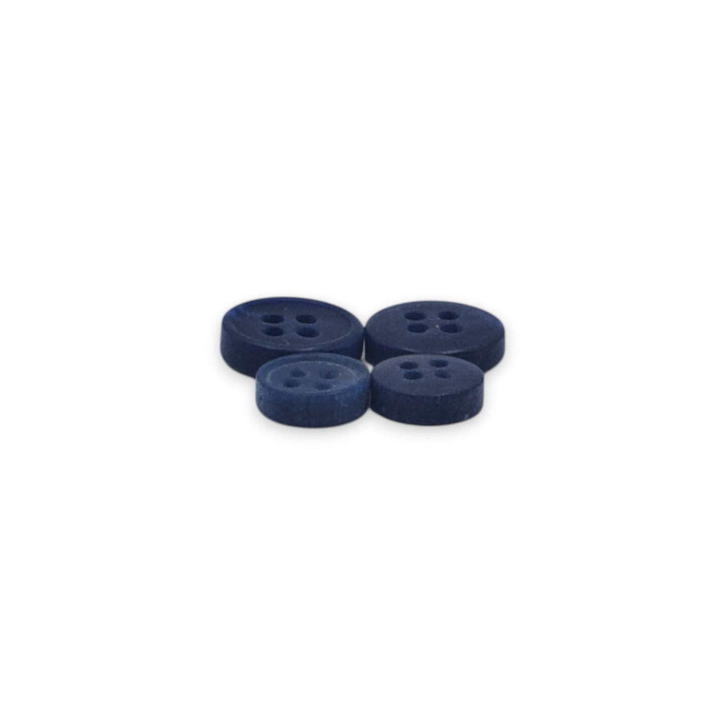 Round Rim 4 Hole Blue Colour Fancy Dual Tone Shirt Buttons (Big & Small)