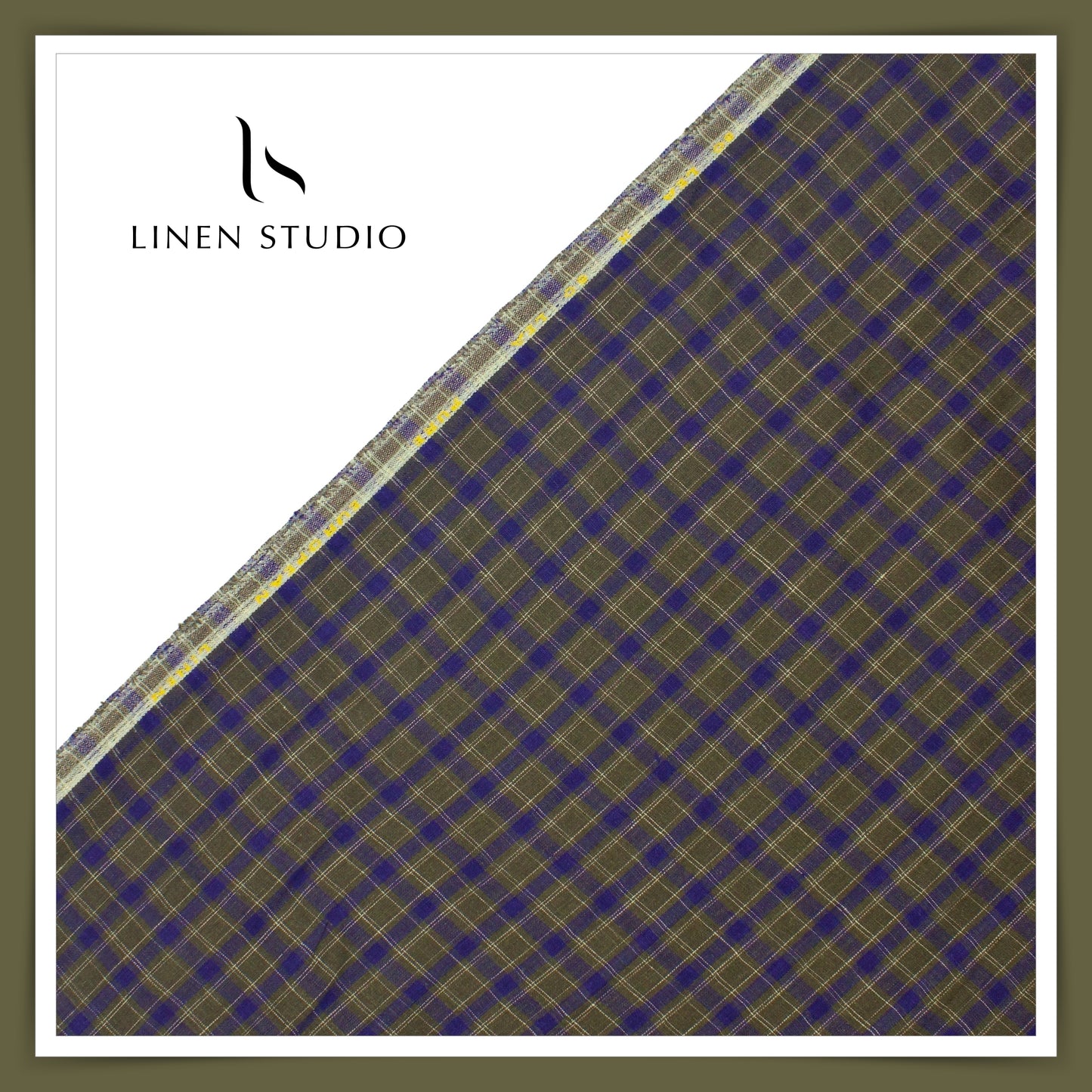 Provence 14199/101 - 60 Lea Pure Linen Checks