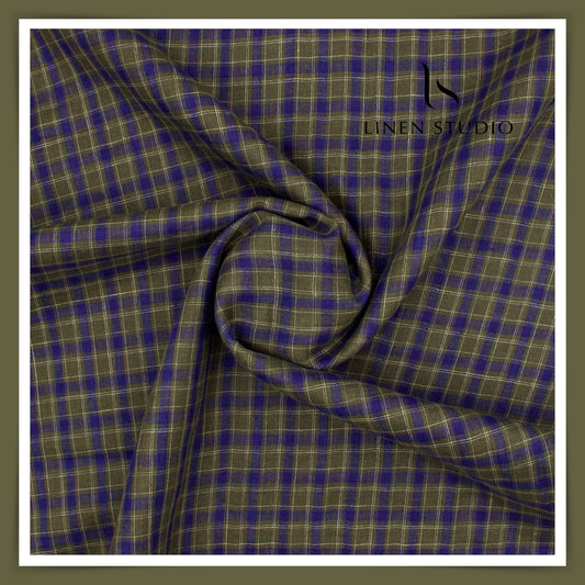 Provence 14199/101 - 60 Lea Pure Linen Checks