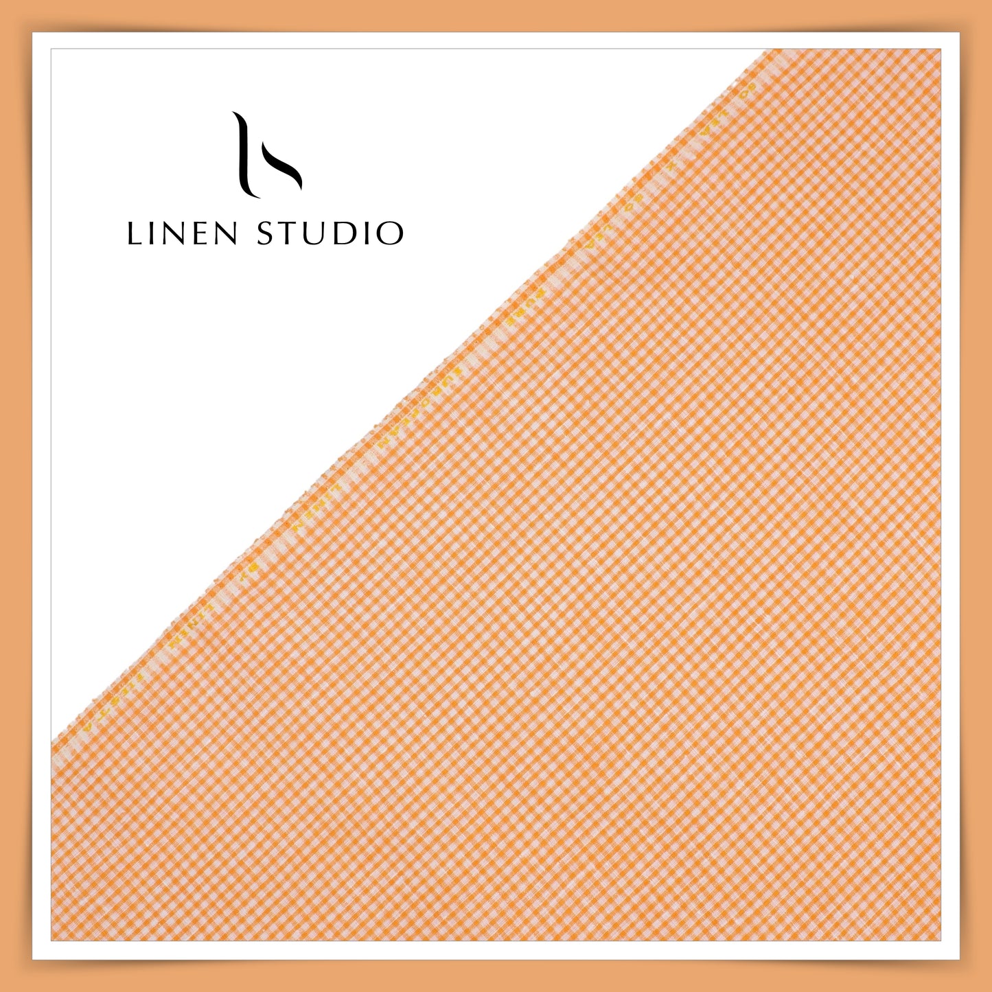 Provence 14466/102 - 60 Lea Pure Linen Checks - Linen Studio