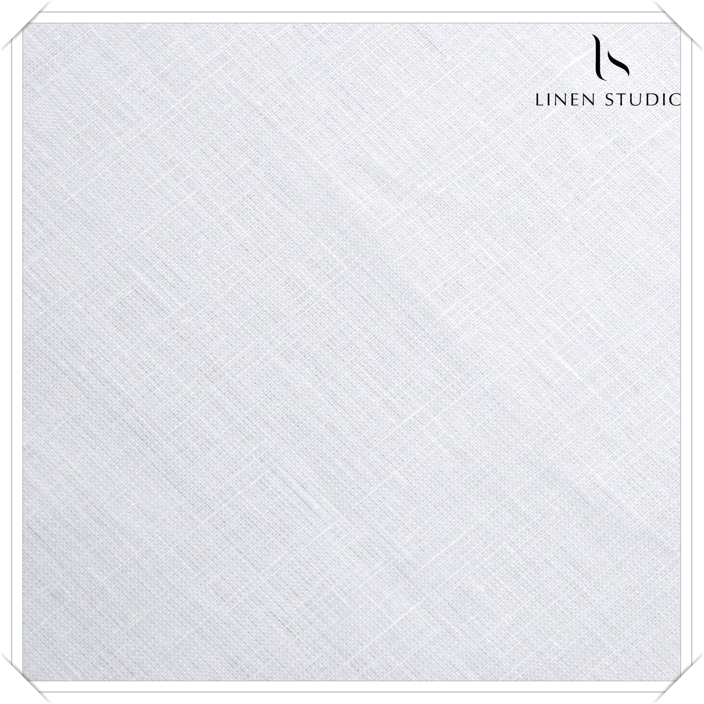 44 Lea White Shirting by Linen Studio (100% Pure European Linen)