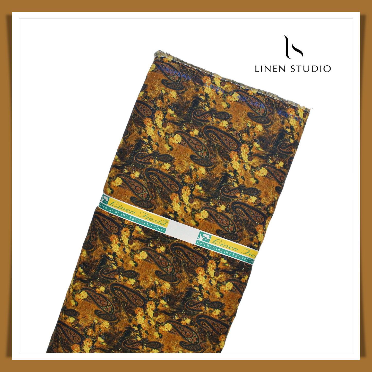 Premium Linen Printed Fabric - 02