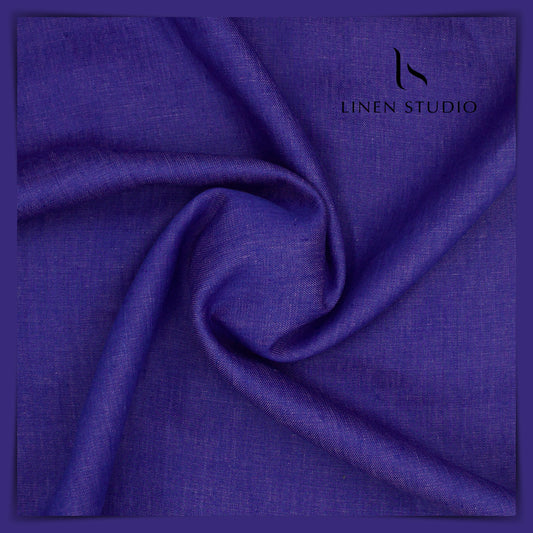 Raymonds Premium Linen Suiting - Purple Blue