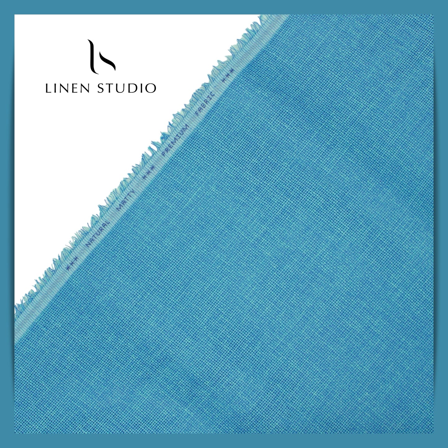 Jute PV fabric - Blue