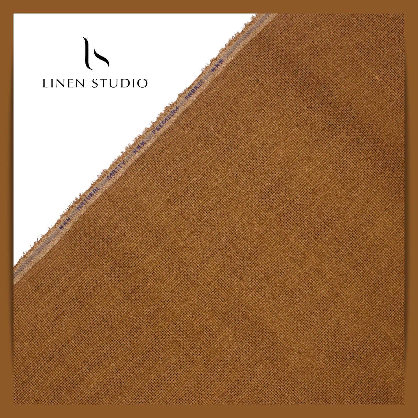 Jute PV fabric - Brown - Linen Studio