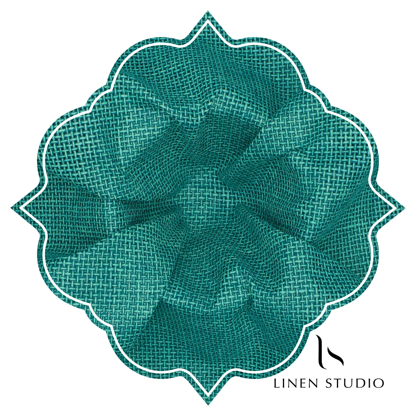 Jute PV fabric - Greenish Blue