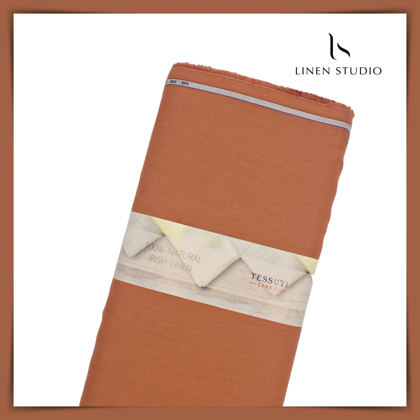 Tessuti Italy 60 Lea Shirting - Rust