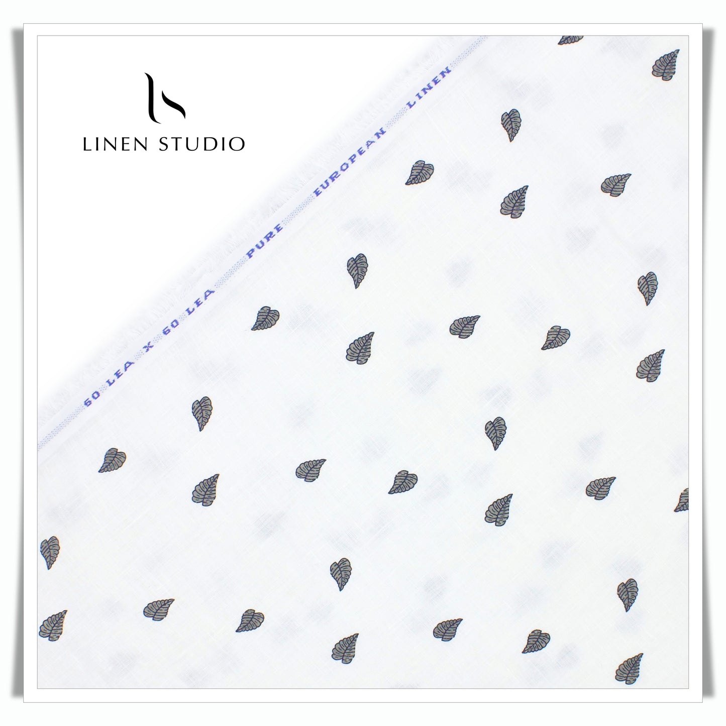 Pure Linen Digital Printed Fabric - 60 Lea