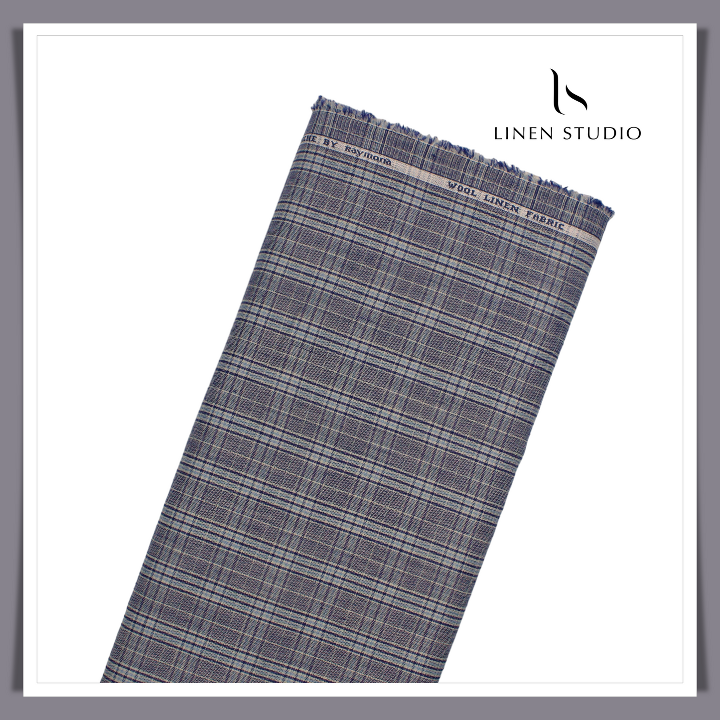 Raymonds Wool with Linen Check Suiting - 01