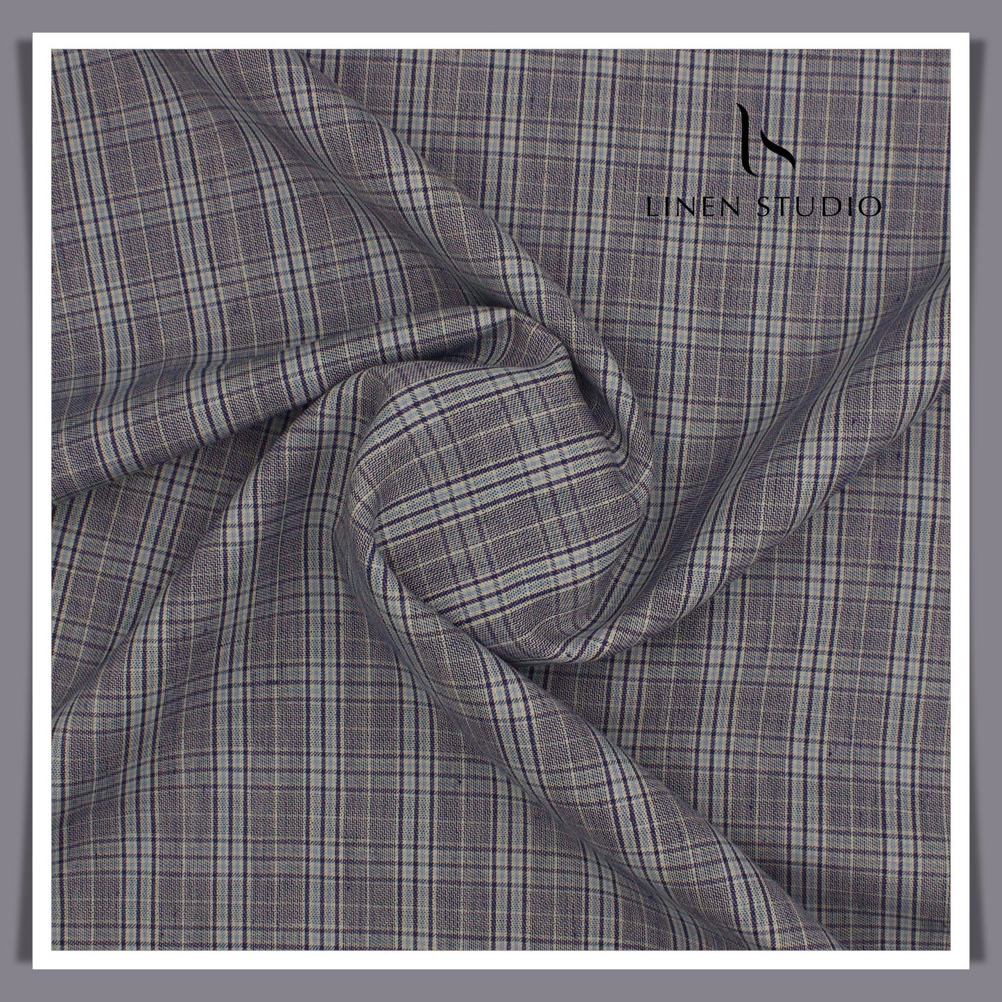 Raymonds Wool with Linen Check Suiting - 01