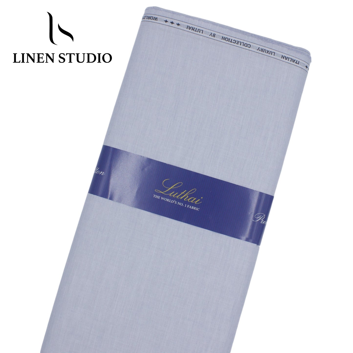 Luthai Supima Cotton Shirting - Khadi Blue