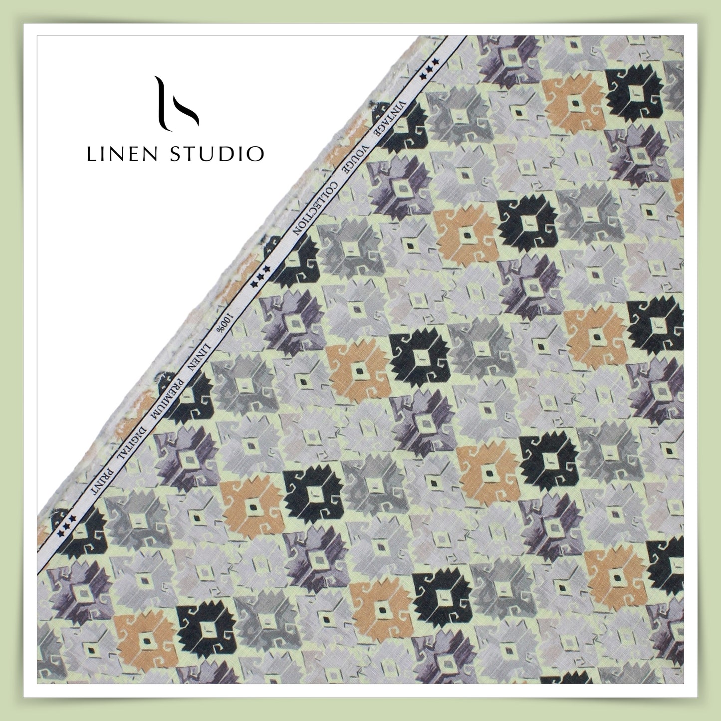 Italian Linen Digital Printed Premium Linen - 01